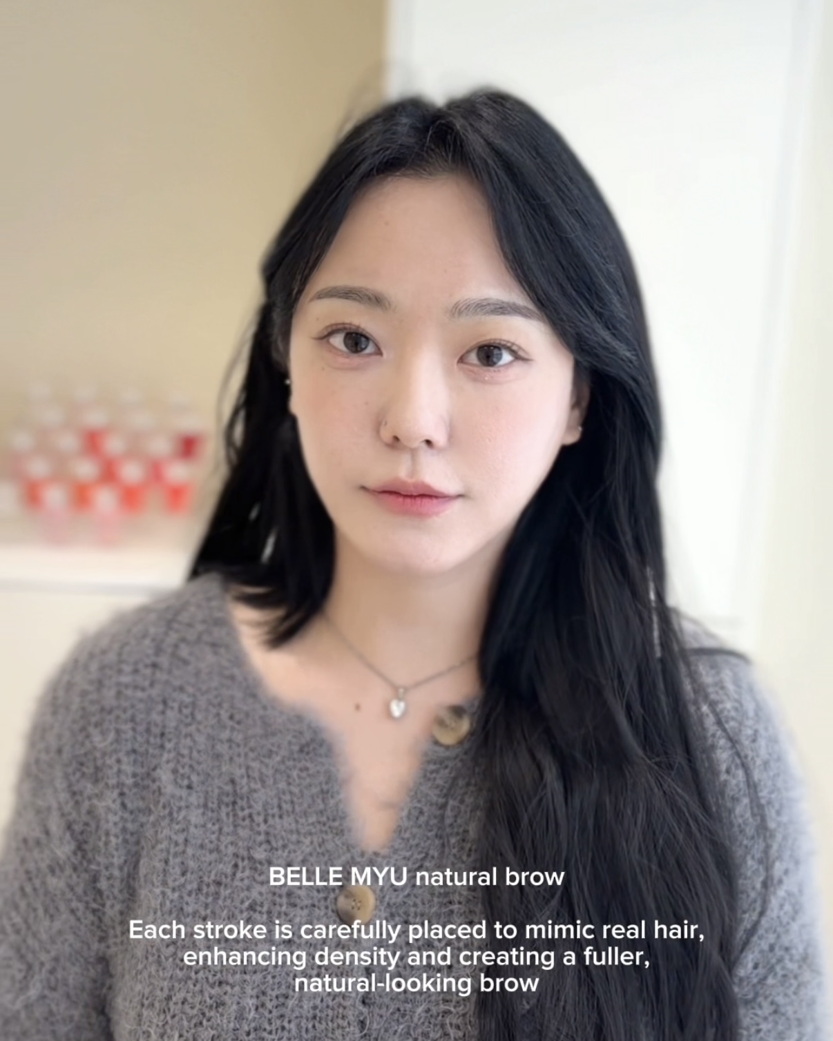 벨르뮤 청주본점 자연눈썹문신 디자인 사례